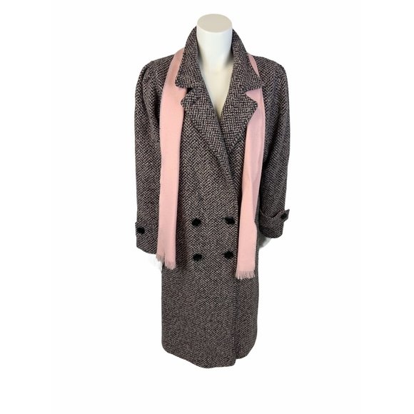 unknown Jackets & Blazers - Women's vintage Wool trench coat with scarf